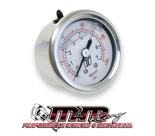 Turbosmart Gauge 0-100psi Liquid Filled Suit FPR & OPR Series