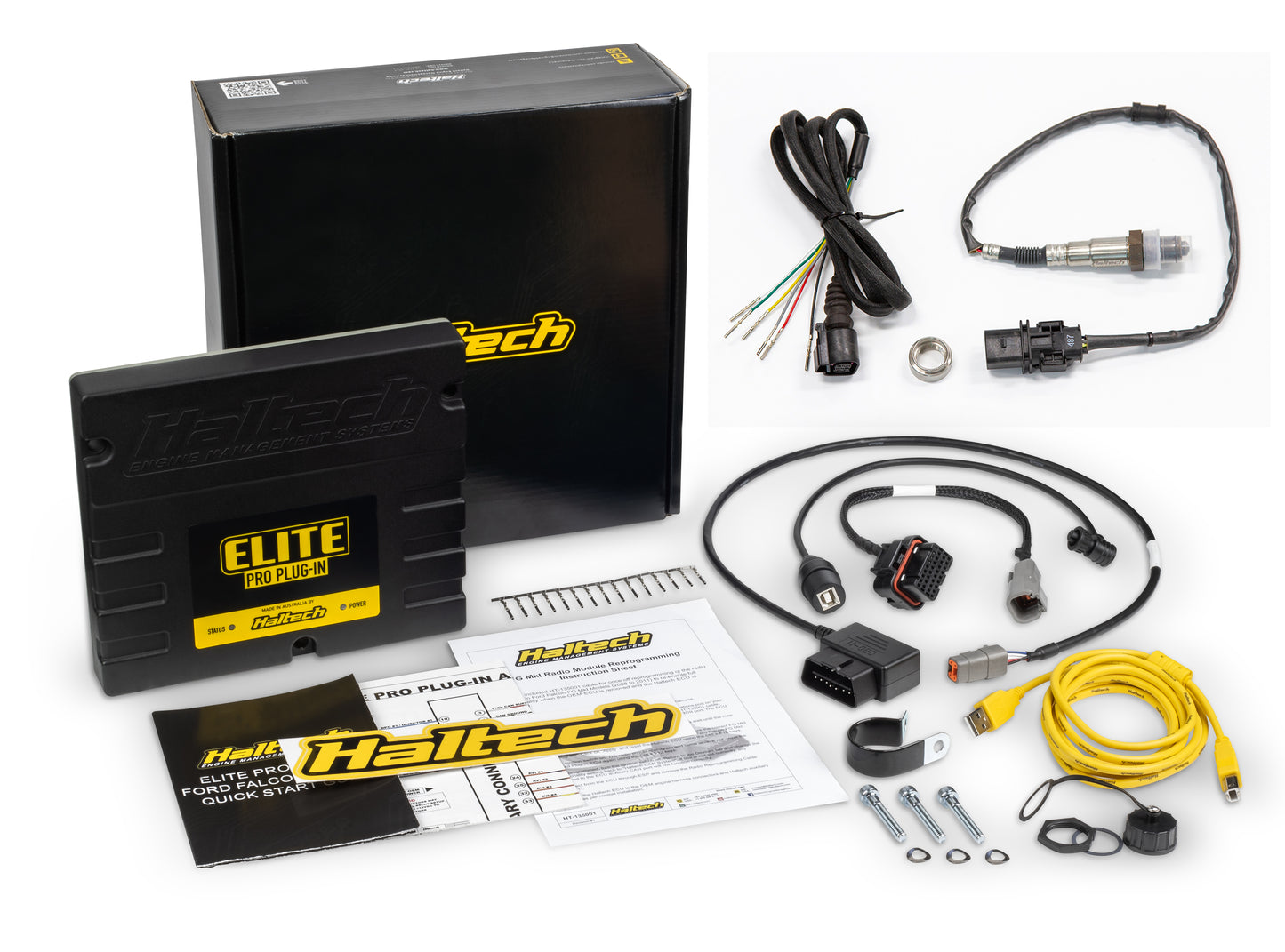 Elite PRO Plug-in ECU - Ford Falcon i6 "Barra" + Onboard Wideband Sensor Kit Length: 2.5m (8')